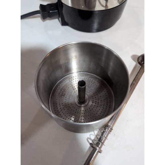 Vtg Presto 12 Cup Stainless Steel Electric Coffee Percolator Model 0281105 Retro - Picture 13 of 14